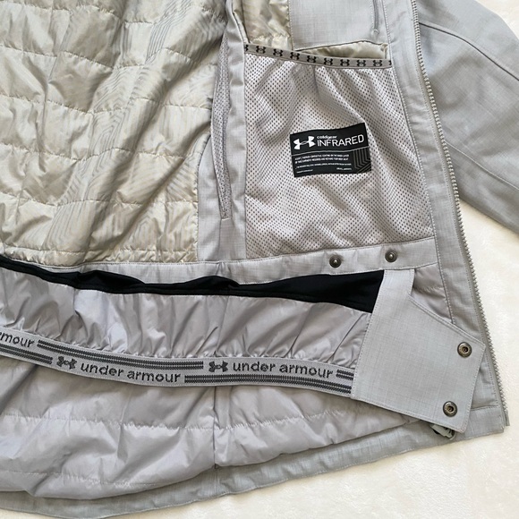 Women's Under Armour Coldgear Infrared Ski/Snowboard Grey Jacket XS - Picture 12 of 13